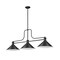 Z-Lite Melange Billiard, 3-Light, 15 In.W x 52 In.L x 21 In.H, Matte Black/Matte Black 725-3MB-MB14 - alternate 3